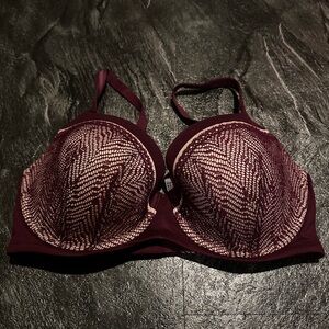 Victoria's Secret Maroon Lace Women's Bra